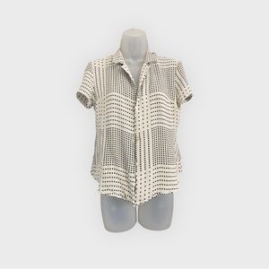 CITY SILK Patterned Button Down Shirt